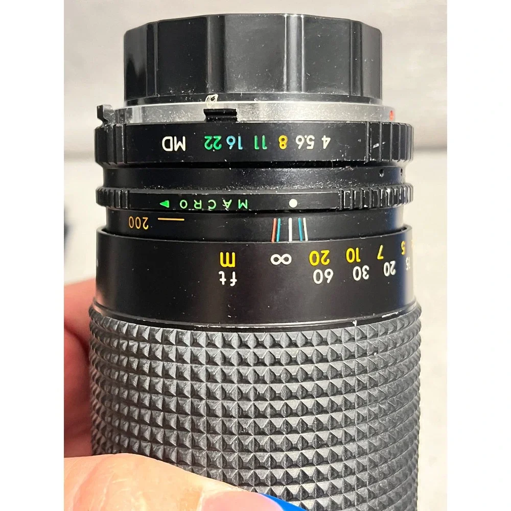 Minolta SRT 101 35mm Film Camera MC Rokkor-PF 58mm f1.4 Lens Flash Bundle